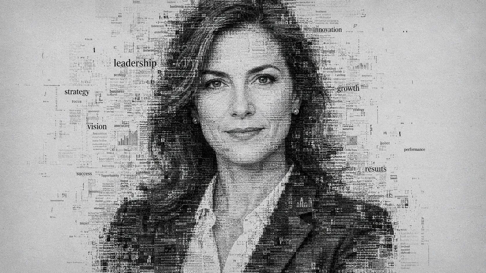 Sarah Whitcombe — newsprint portrait